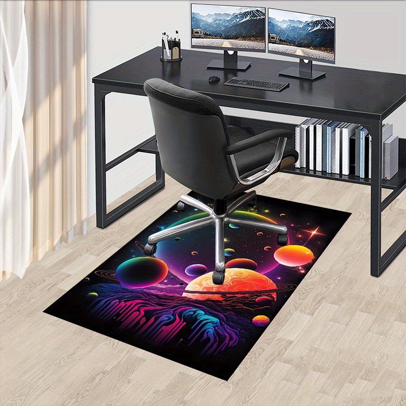 

1pc. Colorful Galaxy Space Rug - Cosmic Planets Decorative Carpet for Home Office Chair Cover, Unique Gift Idea for Astronomers & Space Lovers 60cm by 90cm