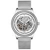 Herren Automatische Mechanische Uhr Hochwertig Wasserdicht Skelett Transparent Leuchtend Mechanische Uhr Herren