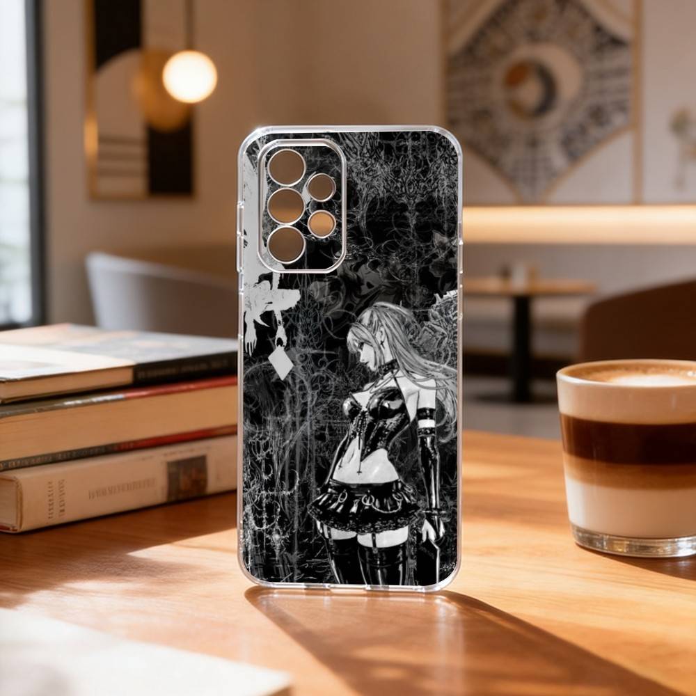 D-Death N-Note Misa Phone Case Transparent Silicone Soft For Samsung S25,S24,S21,S22,S23,S30,Ultra,S20,Plus,Fe