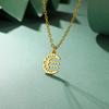 Jeshayuan Small Size 12 Constellations Pendant Necklace For Women Moon Virgo Leo Taurus Gemini Choker Party Lucky Jewelry Gift