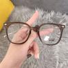 Ultra-Clear Anti-Blue Light Large Metal Eyeglass Frames for Men & Women - Slim, Fashionable Myopia Glasses