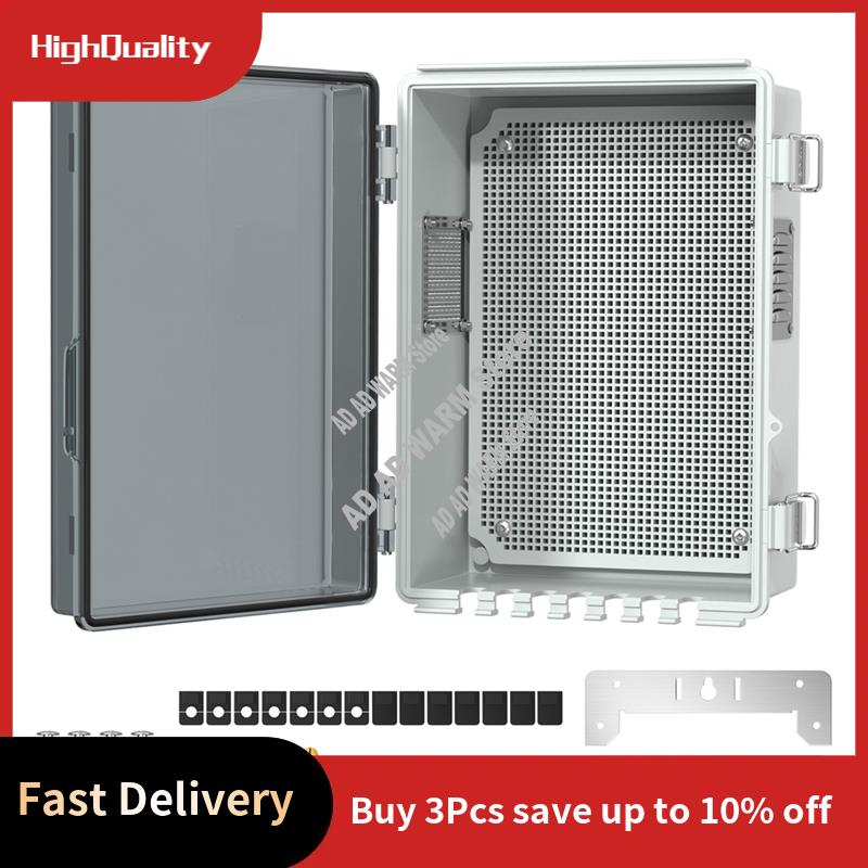AD23-Outdoor Plastic Waterproof Distribution Box With U-Shaped Hole Outdoor Hinge Power Box Outdoor Waterproof Junction Box