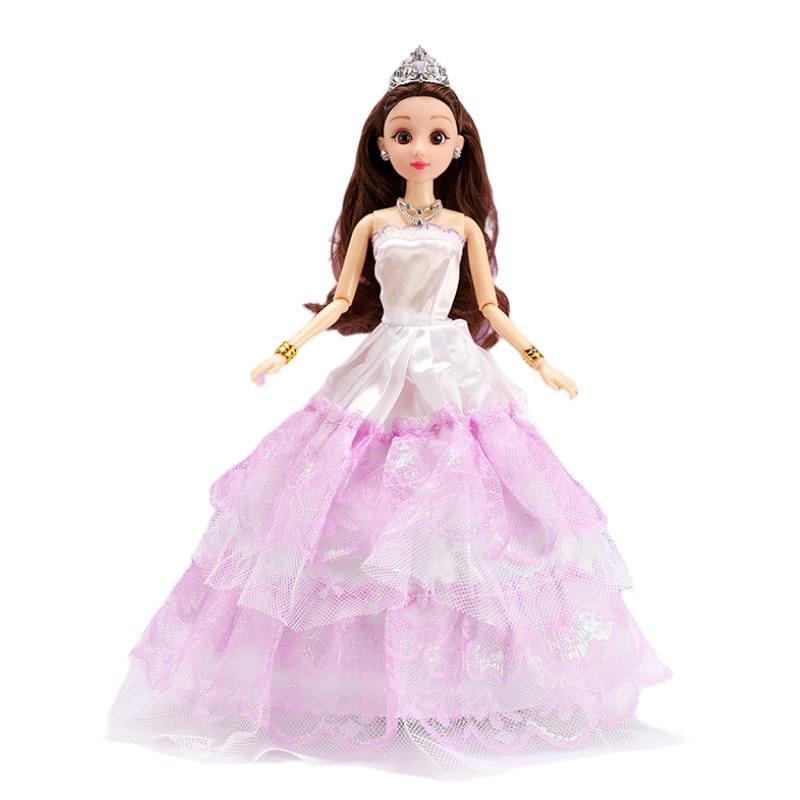 

Barbie Doll Girl 3d Real Eye Fashion Big Skirt Princess Gift Set Style A