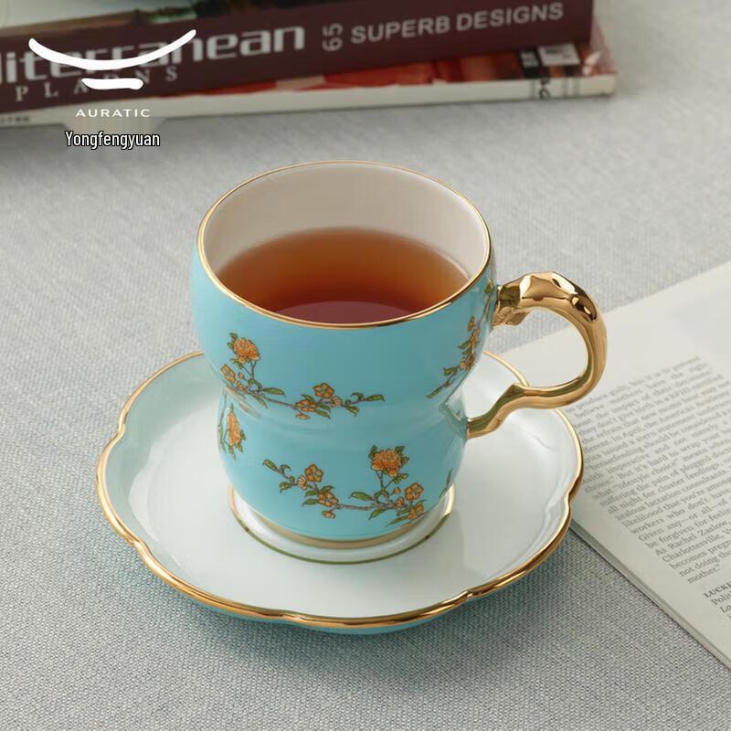 Yongfengyuan Madam Porcelain Orchid Heart Mug