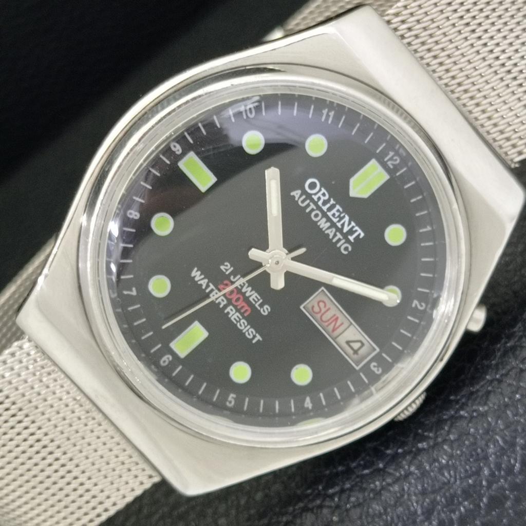 

ВИНТАЖНЫЕ МУЖСКИЕ ЧАСЫ ORIENT AUTOMATIC 46941 ЯПОНИЯ С ЧЕРНЫМ ЦИФЕРБЛАТОМ a700702-5 R204-a700702