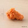PVC Fried Chicken & Cola Keychain - Play Food Model Including Drumsticks, Wings, Nuggets