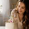 Acrylic Wedding Cake Toppers Multicolor Cake Decorative Card  Baking Ornament