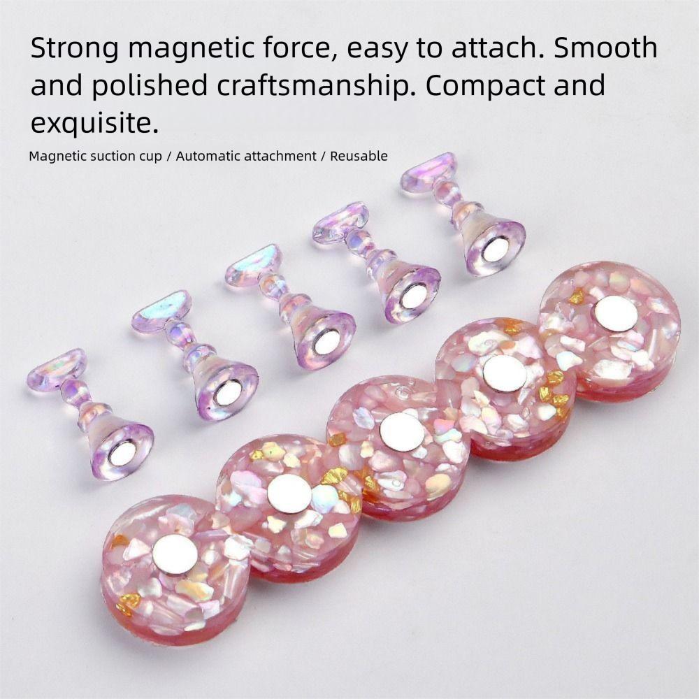 5 Nail Holders Acrylic False Nail Stand Square/Round Base Nail Tips Display Kit  Beginner