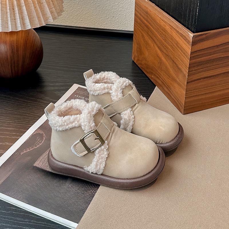 Girls' Shoes, Children's Padded Shoes, New Style Rubber-soled Snow Boots, Baby Cotton Shoes