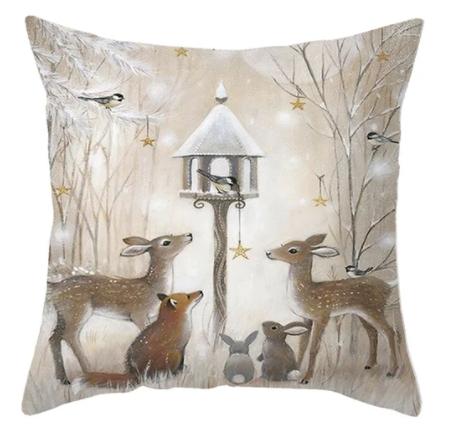 45Cm Christmas Pillowcase Cushion Cover Christmas Decorations For Home Christmas Ornament Gift Happy New Year