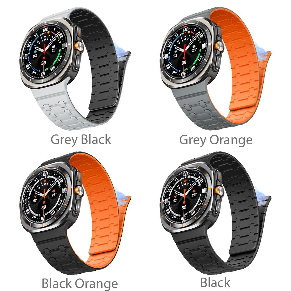 Magnetic Silicone Strap for Samsung Galaxy Watch Ultra 47mm Band for Samsung Ultra 7 47 Galaxy 47MM Men Sports Loop Bracelet