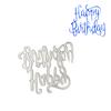 Happy Birthday Frame Cutting Die Scrapbooking Photo Album Embossing DIY Tool