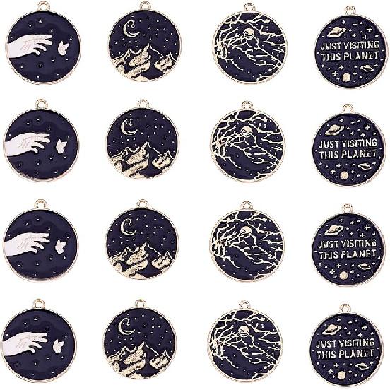 KitBeads 40pcs Enamel Rabbit Charms Mixed Styles Easter Bunny Charms Flower Printed Animal Bunny Rabbit Charms for Jewelry Making Bulk