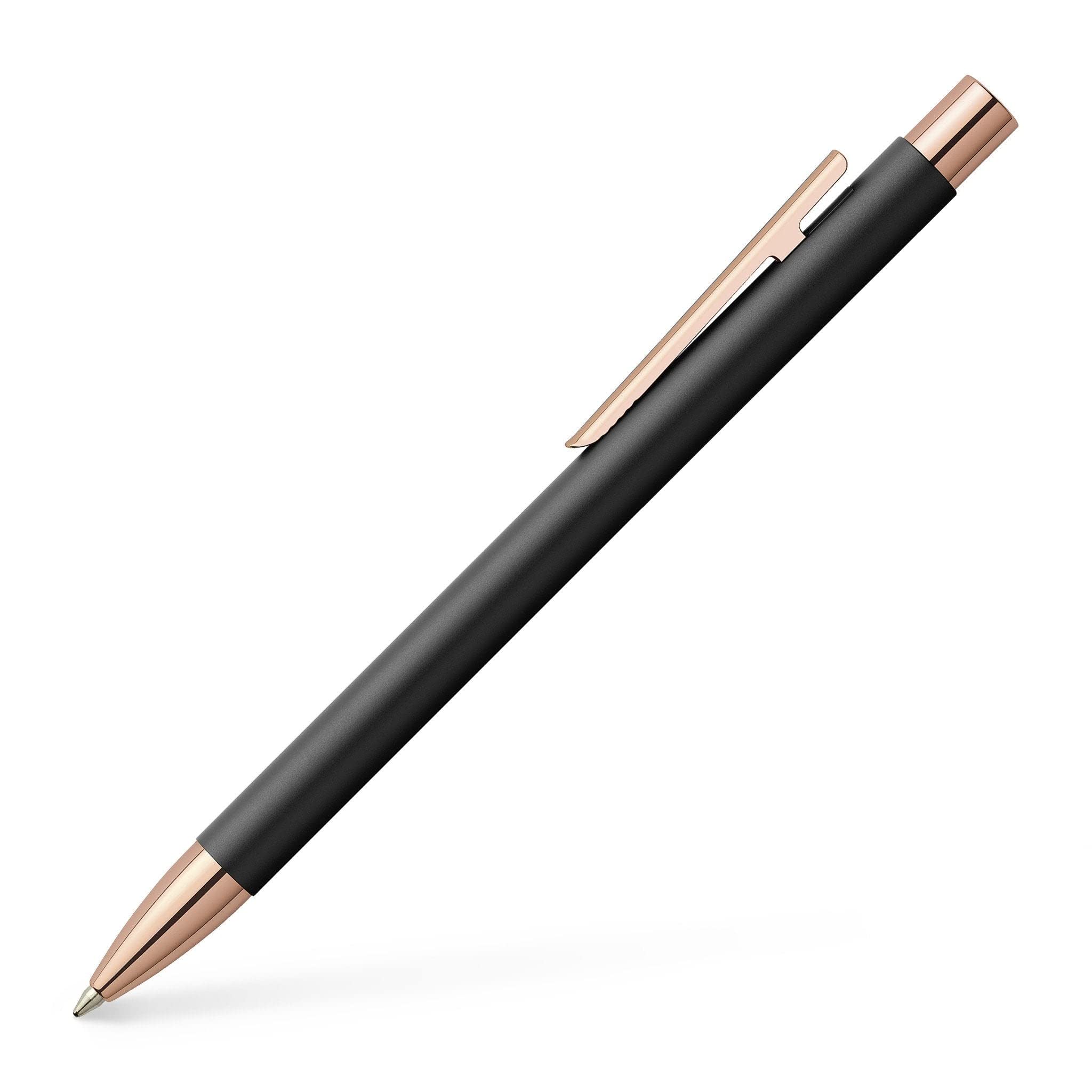 

Neo Slim Ballpoint Black Rose Officially Imported FABER-CASTELL Pen, Oil-Based, & Gold, 343320,