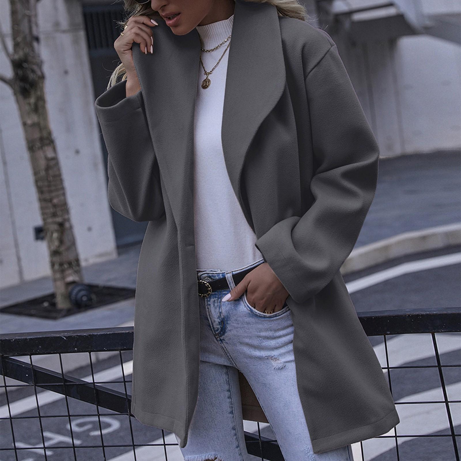 

Женский кардиган, свитер с открытой передней частью, свободные пальто с длинными рукавами, верхняя одежда средней длины XXL