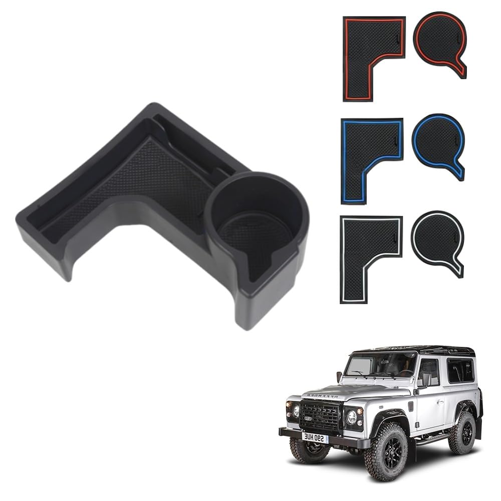 

nacyvcos Console Holder for Suzuki Jimny and Nomad Cup Center Card Small Item Easy Interior Rubber Mat Included Suzuki Jimny Tray/Drink JB64/JB74 (AT)