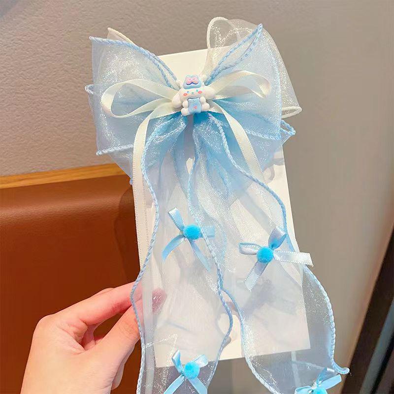 Kuromi Black & Purple Hair Accessories - Cute Bow Hair Clips for Girls and Babies