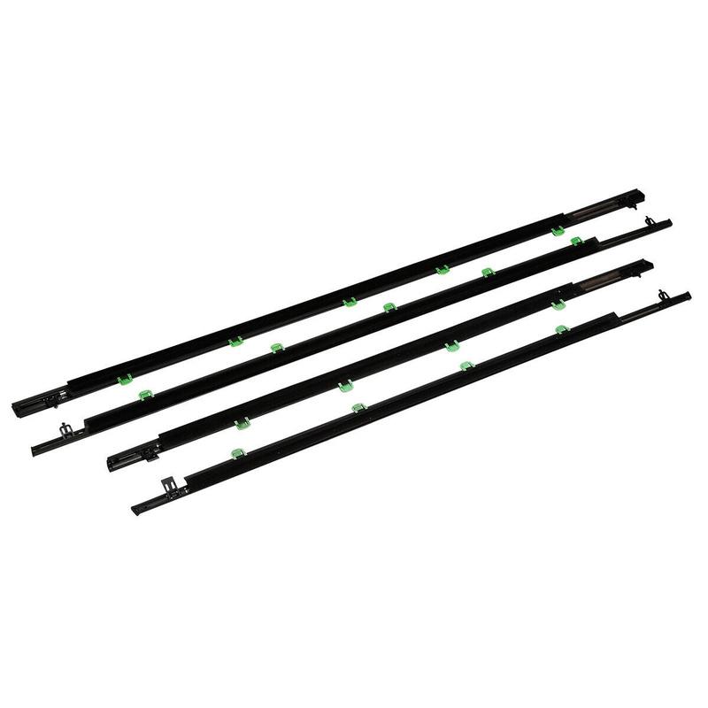 4PCS Car Outer Windows Rubber Weatherstrip Waterproof Pressure Strip Sealing Belt Moulding Trim For Honda CR-V CRV 2007-2011