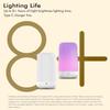 Smart Touch Table Lamp Works with App, Dimmable Small RGB Bedside Bed Lamp for Bedroom, Cordless LED Night Desk Lamp Rechargeable Color Changing