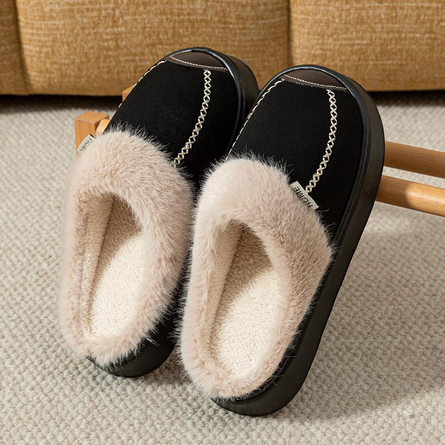 Platform Fluffy Women's Slippers Home Winter Plush Luxury Designer Woman Shoes Flat Trend Indoor Casual Fuzzy Fur Slides Elegant