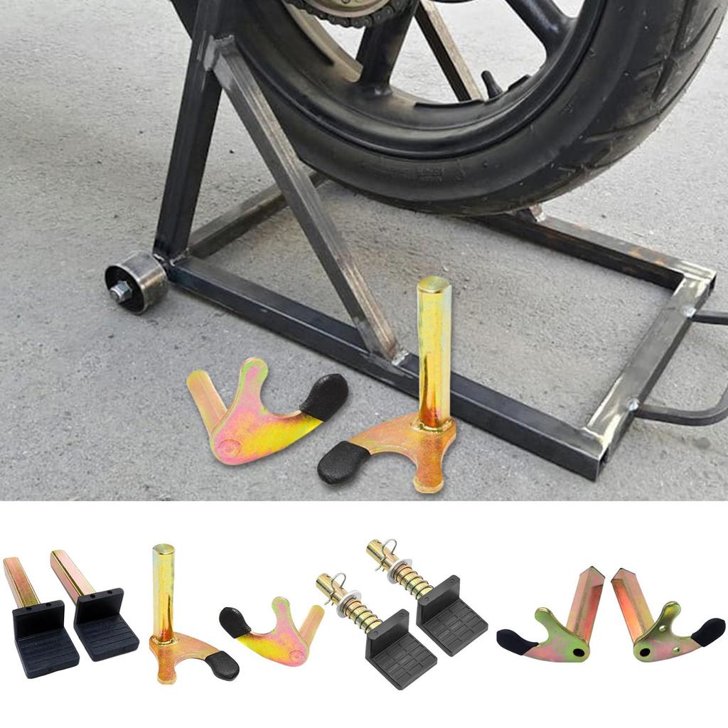 Motorcycle Parking Stand Hooks U / L-style Motorcycle Paddock Stand Attachments Support Frame Swingarm Spool Slider Lift Stand
