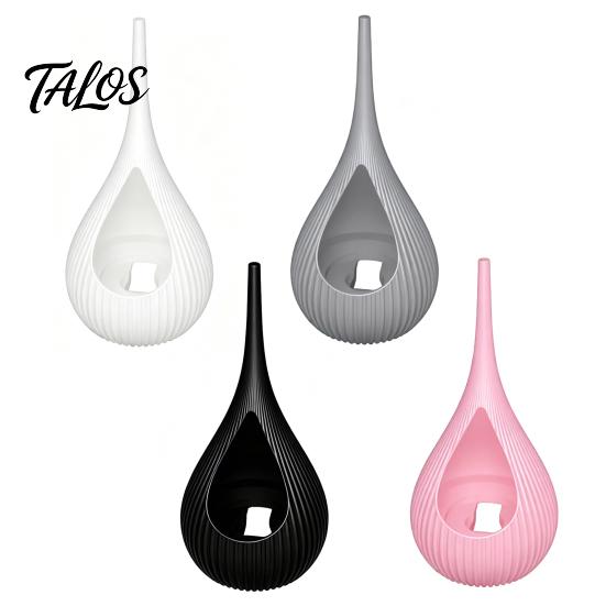Compact Size Candlestick, Vertical Grain Texture Candle Holder, Water Drop Shape 3D Printed Candlestick for Living Room Dining Table Bedroom