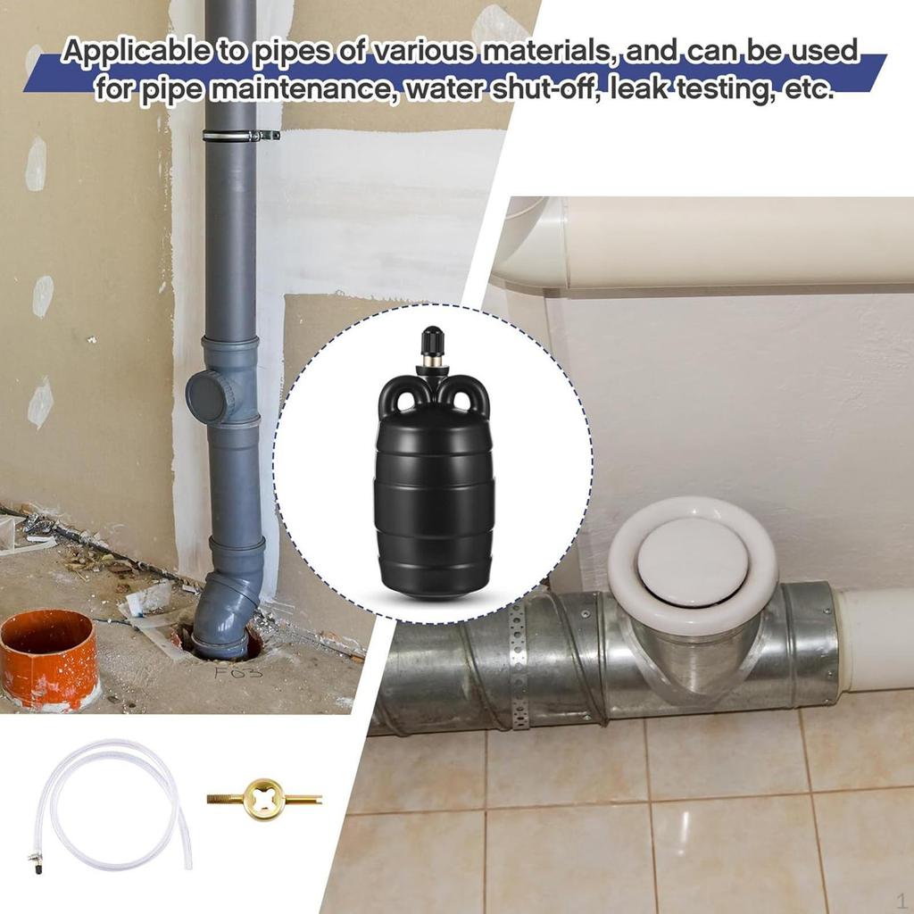 Dop gonflabil pentru tuburi Minge de testare pentru instalații sanitare Întreținere municipală,Cauciuc,Conducte municipale