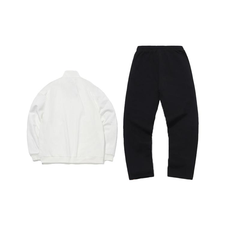 Li Ning Sweatshirt-Sets Herren Elfenbein Stehkragen Moderat AWEQ027-3