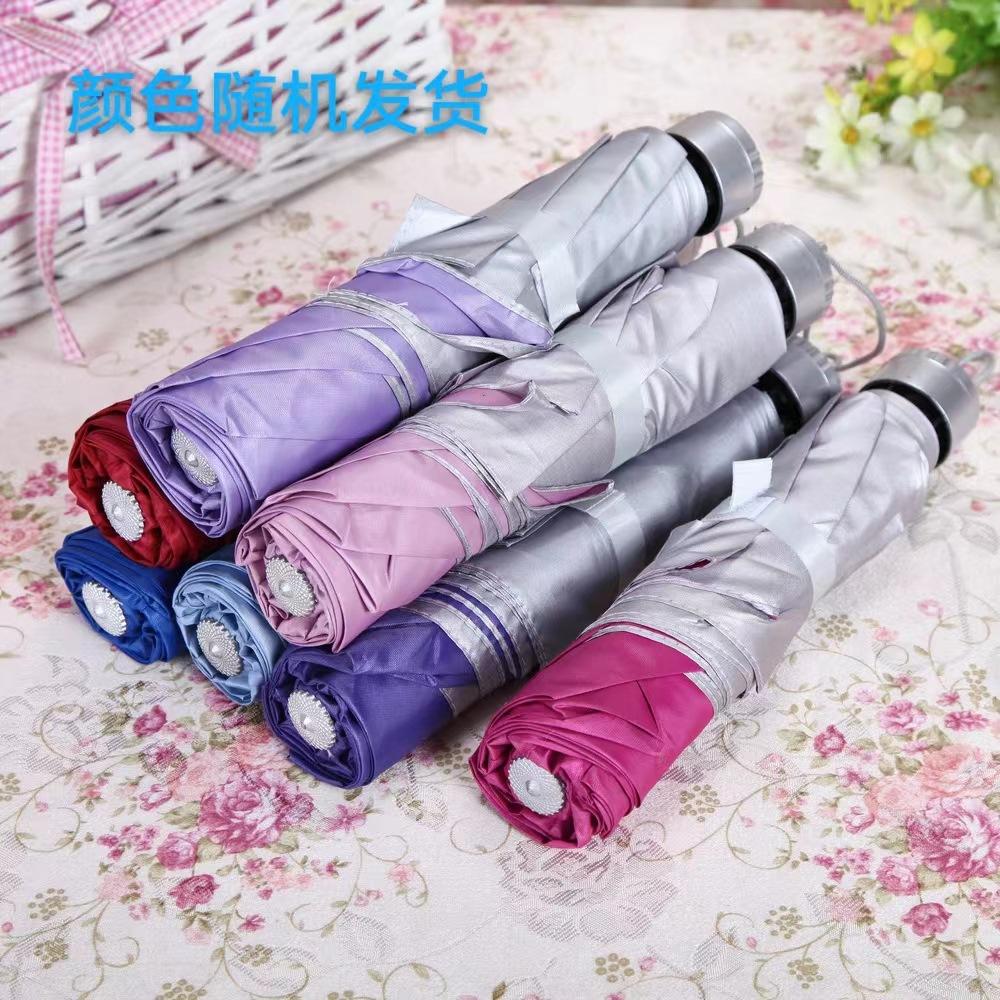 

Uv Automatic Vinyl Sunscreen Parasol Sun And Rain Umbrella Folding Sun Umbrella Vinyl sunscreen for both sunny and rainy days