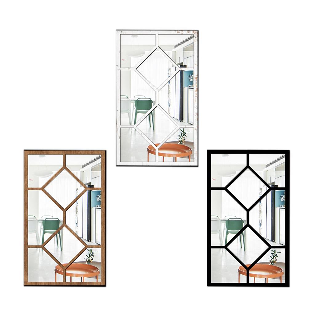 Imitation Window Wall Mirror Ideal Gift Minimalist Home Decor Wall Decor for Kitchen Bedroom Farmhouse Bathroom Living Room