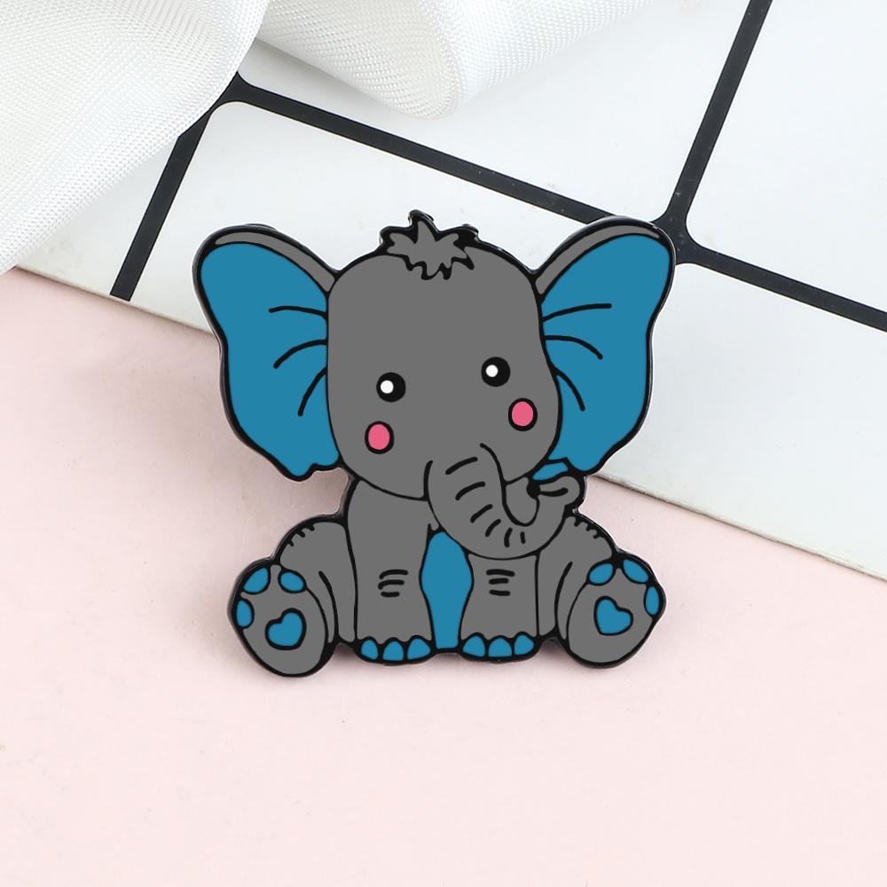 Cute Animal Forest Garden Enamel Pin Cat Dog Bear Giraffi Bunny Brooches Cartoon Bag Lapel Pins Badge Jewelry Kids Friends Gifts