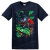 Rhinoceros Beetle T Shirt Colorful Tropical Rainforest Nature Graphic Tee Gift