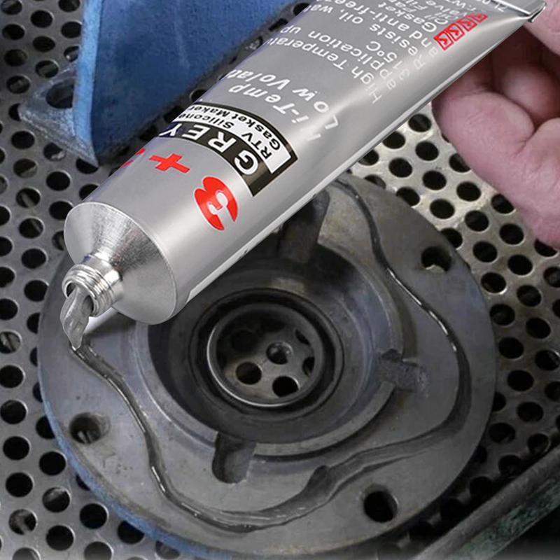 Motordichtungsmasse, 3,5 oz, Auto-Silikondichtmasse, wasserdichter Kleber zum Füllen von Spalten mechanischer Geräte, für die meisten Fahrzeugtypen