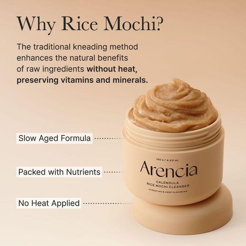 arencia Calendula Rice Mochi Cleanser