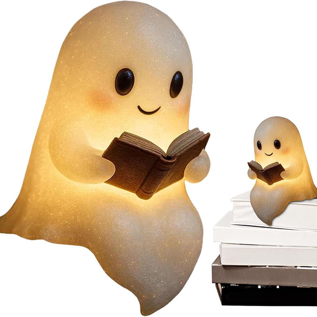 Potěšení pro milovníky knih Roztomilí duchové Čtecí lampička na Halloweenské noci a studijní období Stolní lampa