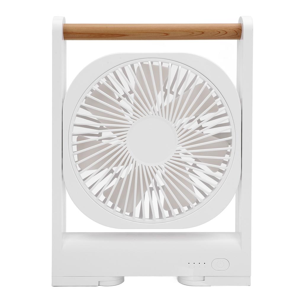 Magnetic Desk Fan 4 Speeds Adjustable Quiet Rechargeable Portable Table Fan with Handle for Home