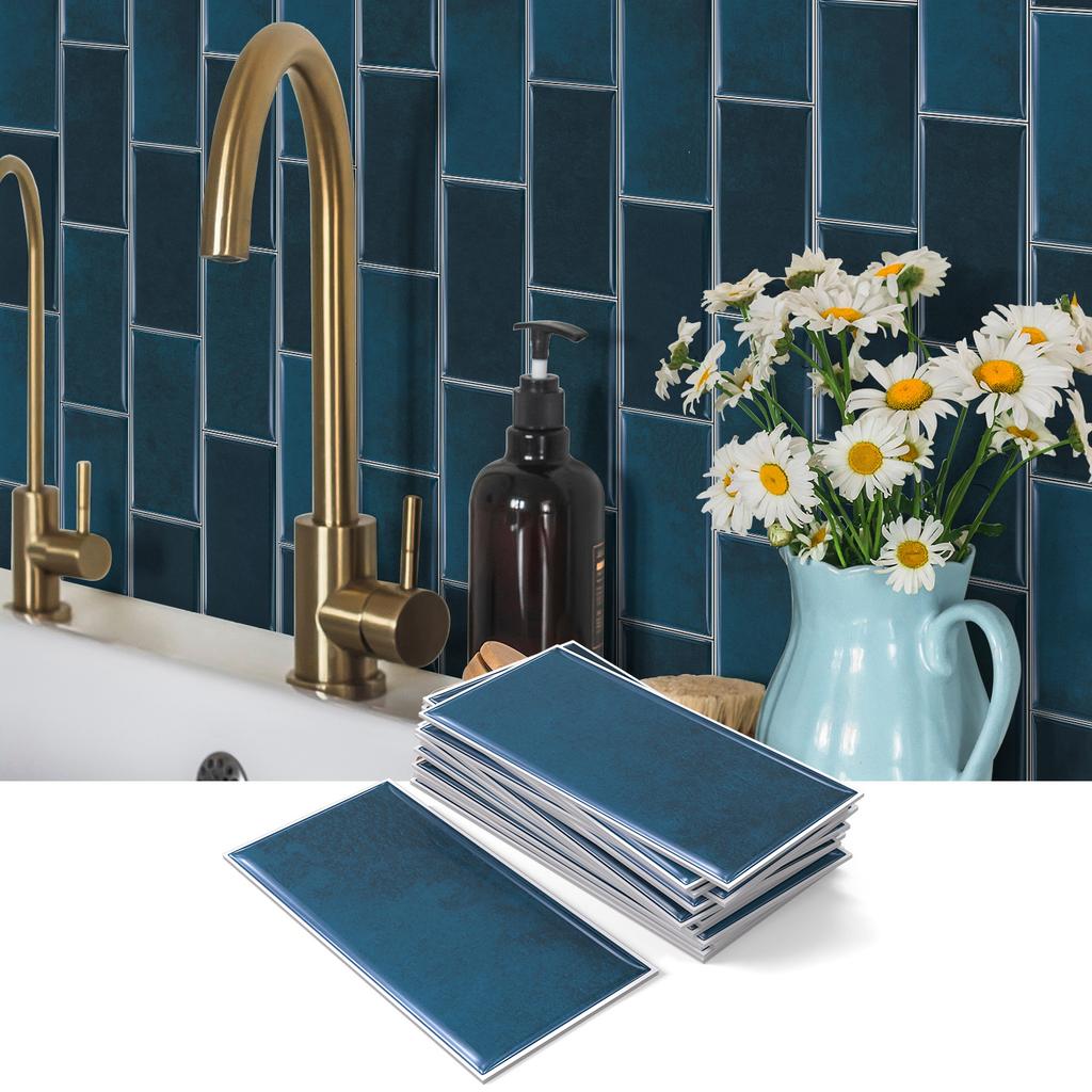 Stone Pattern Pe Foam Thickened Tile Sticker, Self-Adhesive Wall Sticker Waterproof And Oil-Proof Kitchen Bathroom Renovation Wallpaper