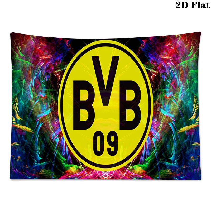 Borussia Dortmund Wall Tapestry Aesthetic Wall Hanging Printed Fabric Blanket Decorative Tapestries for Bedroom Living Room Home Decor