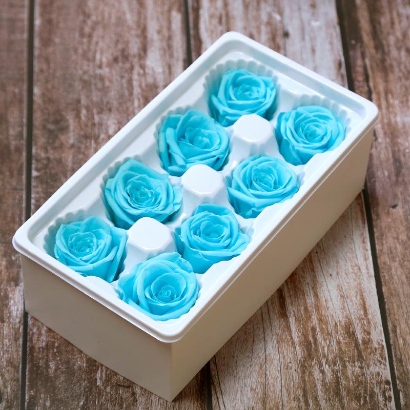 Ewige Lebensblume Material Geschenkbox Unsterbliche Rose Blume Getrocknete Rose Künstliche Konservierte Blumen Kopf Rosen