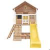 Maison enfant - GINGER HOME - Bois de pin - Toboggan et bac à sable - Extérieur 2-10 ans