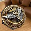 1PC Caduceus Symbol Automatic Open/Close Umbrella with Windproof, 8-Rib Sturdy Canopy, Durable Ribs, Fashionable Design, 1316A