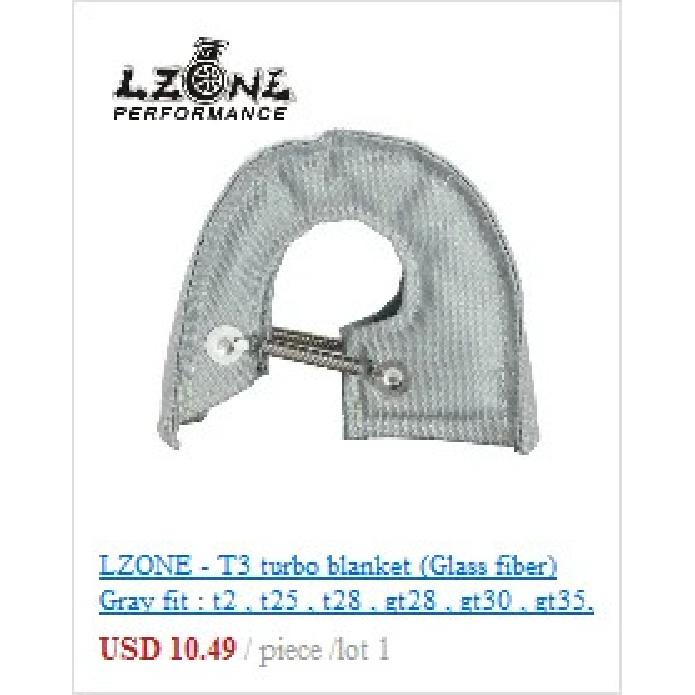LZONE - 100% Full TITANIUM turbo heat shield T3 turbo blanket fit : t2 t25 t28 gt28 gt30 gt35 and most t3 turbo JR1303-2T/TBF03