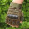 Tactical Gloves Military Fans Field Performance Black British Outdoor Riding Cut-proof Sports Fitness Hard Shell Half Finger Gloves