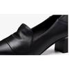 Cowhide Breathable Hole Shoes Women Mid Heeled Sandals Spring Elegant Stylish Shoes Wedding Banquet Trendy Shoes