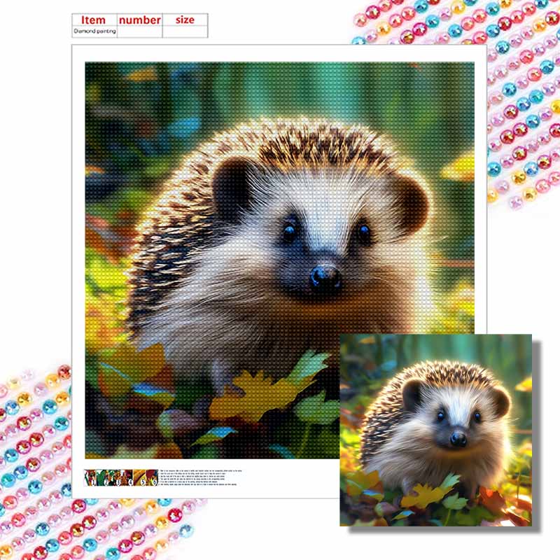 Neuankömmling 5D DIY Vollkreis Diamantmalerei "Igel" Stickerei Kreuzstich Heimdekor Geschenk