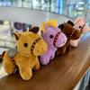 Mascot Doll Pony Pendant Cartoon Zodiac Pony Figurine Stuffed Animal Keyring  Car Decoration