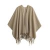 Korean High-End Tassel Knit Scarf Shawl - Autumn/Winter Versatile Style