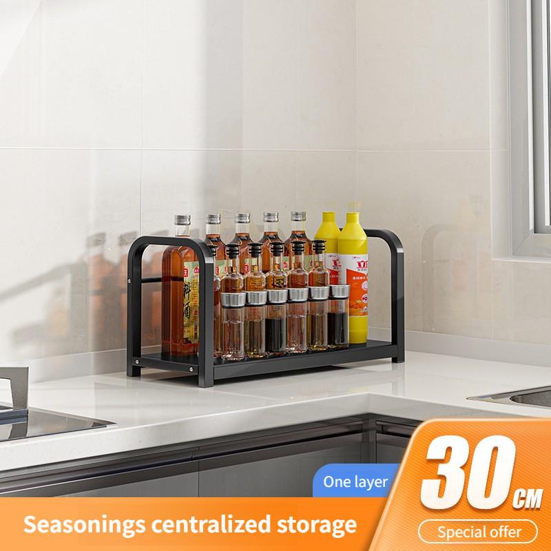 Multifunctional Seasoning Kitchenware Storage Holders Large Capacity Kitchen Seasoning Storage Rack Countertop