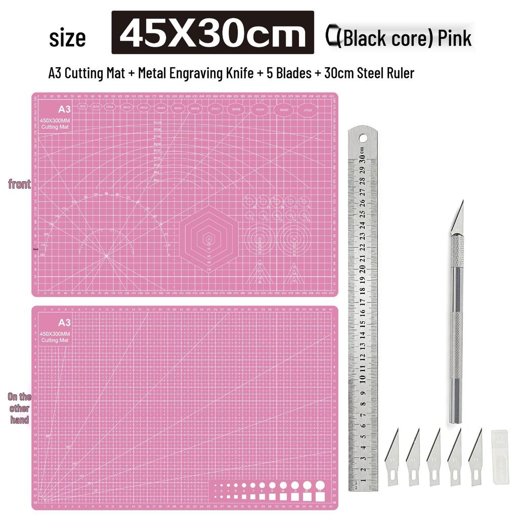 A3 3mm Extra Thick Cutting Mat: Handmade, Durable Pad for Paper Cutting & Writing