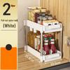 Miflame Pull-Out Double-Layer Dish Rack Organizer